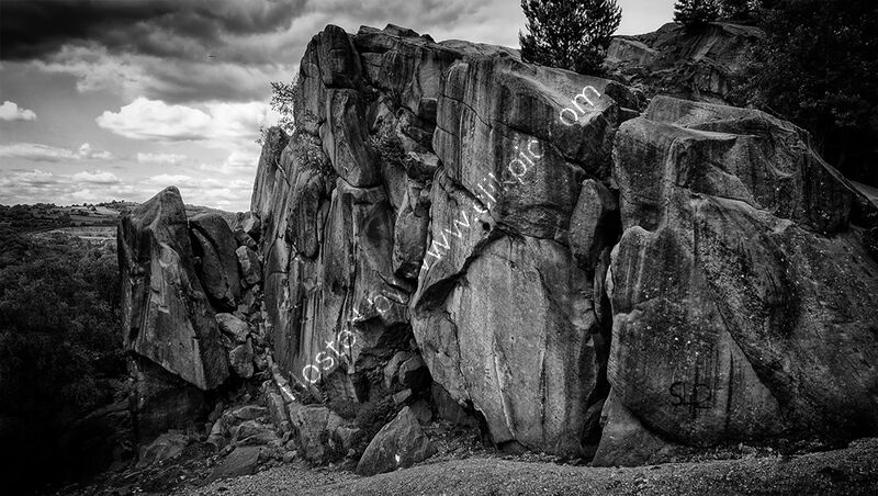 BLACK ROCKS ON A SUMMER DAY by David Salt