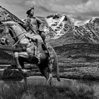 BONNIE PRINCE CHARLIE RETURNS FROM DERBY TO RANNOCH MOOR by Stanley J Annable
