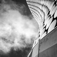 BULL RING CURVES AND CLOUD by Tony Barker
