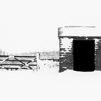 BUS STOP IN THE SNOW by Michael Mears