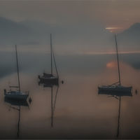 EARLY LIGHT ON ITALIAN LAKE by Tony Barker