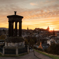 EDINBURGH SUNSET by Chris Hall