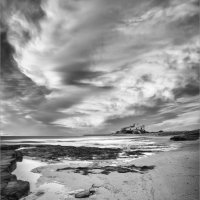 EVENING CLOUD FORMATION BAMBURGH by Mike Arblaster