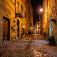 EVENING IN PIENZA by Mike Arblaster