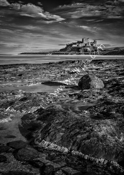 EVENING LIGHT, BAMBURGH by Mike Arblaster