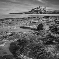 EVENING LIGHT BAMBURGH by Mike Arblaster