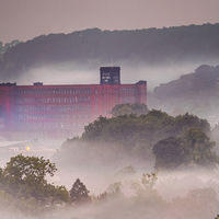 EVENING MIST BELPER MILL by Ashley Franklin