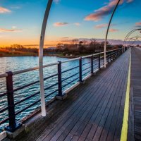 EVENING STROLL ON THE PIER by Tony Barker