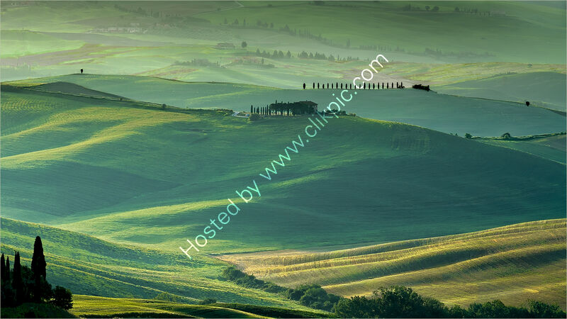 FIRST LIGHT OVER THE FARMLAND by Ray Andrews