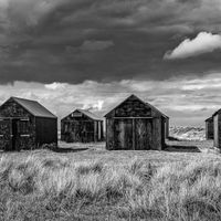 FISHERMANS HUTS by Mike Arblaster