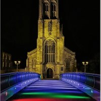 FOOTBRIDGE TO ST MARY'S CHURCH by Sue Swain