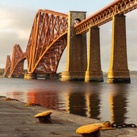 FORTH BRIDGE IN GOLDEN LIGHT