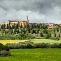 GATHERING RAIN CLOUDS - PIENZA by Mike Arblaster