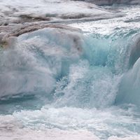 GLACIAL WATERFALL by Keith Bunyan