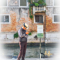 GONDOLIER FOR HIRE by Peter Ward