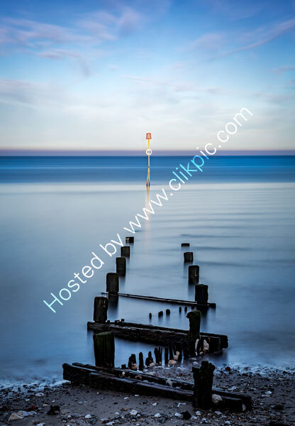 GROYNES, HUNSTANTON BEACH by Ashley Franklin