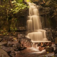 HARMBY WATERFALL YORKSHIRE by Malcolm Sargent