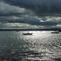 HOLY ISLAND BAY, NORTHUMBERLAND by Sue Hubbard