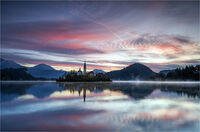 LAKE BLED SUNRISE by Mark Constable