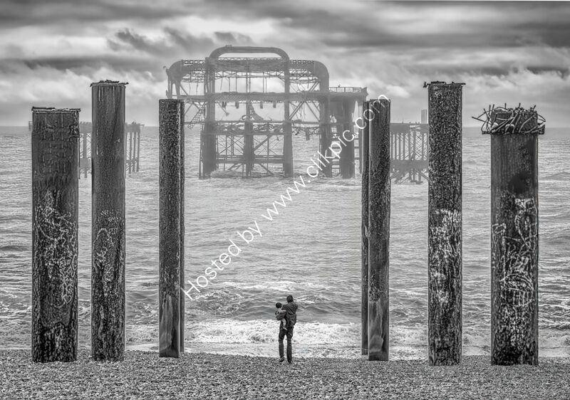LOOK AT THE MISTY PIER RUINS, SON! by Tony Barker