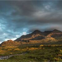 LOW SUN ON THE CUILLIN HILLS by Mark Constable