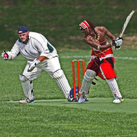 MASSAI WARRIOR CRICKETER by Stanley J Annable