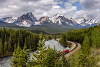 MORANTS CURVE BANFF NATIONAL PARK by Neil Partridge