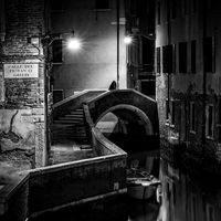 MYSTERIOUS WOMAN IN BLACK by Peter Ward