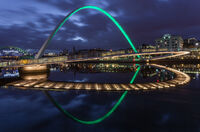 NEWCASTLE MILLENNIUM BRIDGE by Mike Arblaster