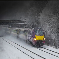NIGHT, SNOW AND DIESEL by Sue Swain