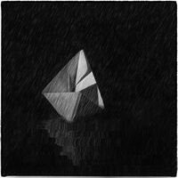 PAPER BOAT IN A PUDDLE by Wayne Churchill