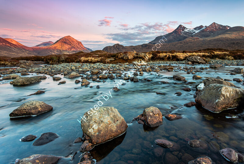 RED CUILLIN SUNSET by Mike Arblaster