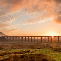 RIBBLEHEAD VIADUCT AT SUNSET