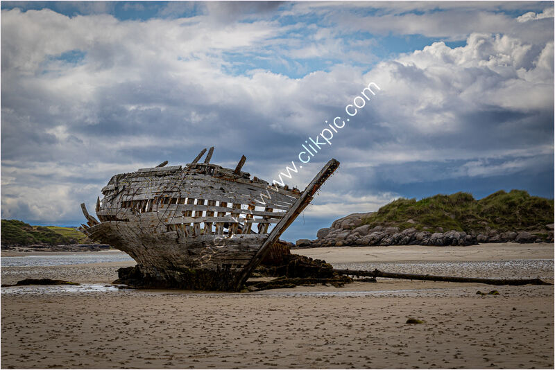 SHIP WRECK BUNBEG BEACH by David Harrison