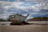 SHIP WRECK BUNBEG BEACH by David Harrison