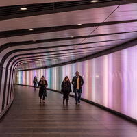 ST PANCRAS LIGHT TUNNEL by Chris Hall