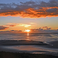 SUNSET MORECAMBE BAY by Mike Bradley