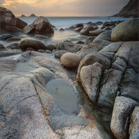 SUNSET OVER THE BRISONS by Mike Arblaster