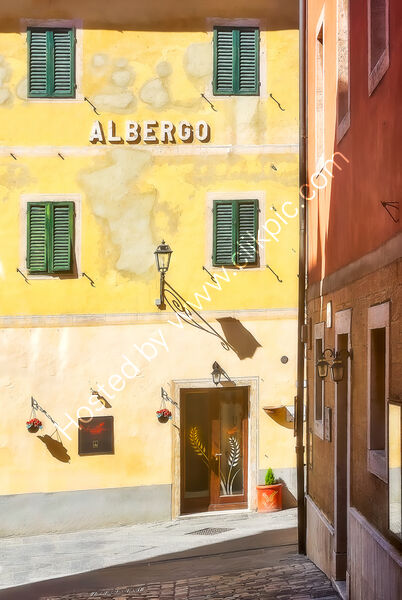 SUNSHINE & SHADOWS AT THE ALBERGO by Ashley Franklin