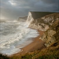 STORMY DAY ON THE JURASSIC COAST