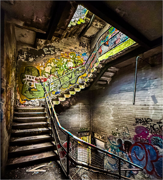 THE FORMER EXECUTIVE OFFICE STAIRCASE by David Harrison