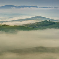 THE MIST-STREWN VALLEY, TUSCANY by Ashley Franklin