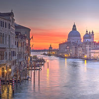 VIEW FROM PONTE ACADEMIA by Peter Ward
