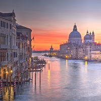 VIEW FROM PONTE ACADEMIA by Peter Ward