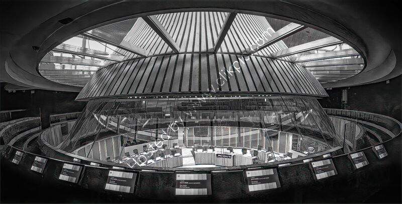 WELSH PARLIAMENT DEBATING CHAMBER by Tony Barker