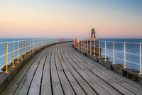 WHITBY HARBBOUR SUNRISE by Richard Bower