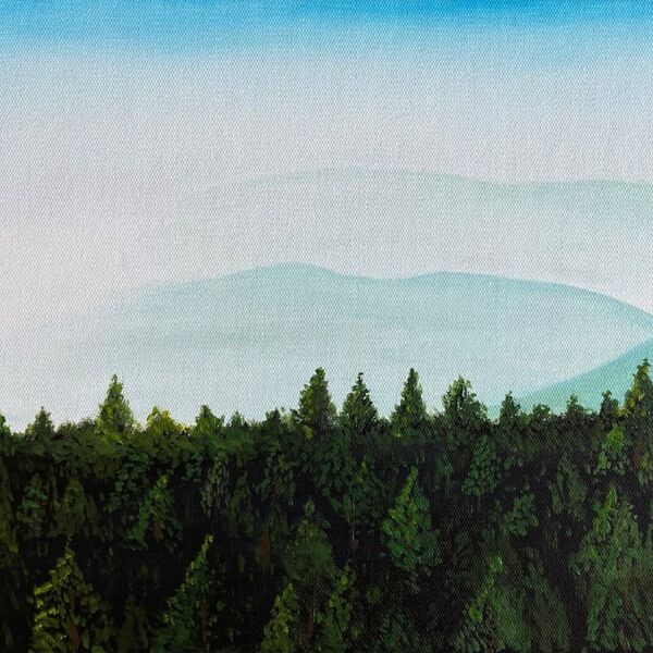 Oil painting - Smokey mountains