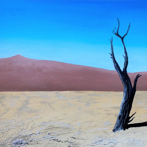 Oil painting - Deadvlei tree