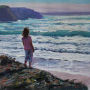 .... £500 Girl in Pink on cliff edge