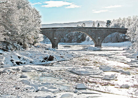 Winter View of Potarch Bridge